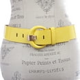 thumbnail image 2 of Women's 2" Wide High Waist Patent Leather Fashion Round Belt, 2 of 3