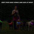 thumbnail image 2 of Collar de perro LED, collares de perro recargables que cambian de color del arco iris, luces impermeables para perros que hacen que la mascota sea visible (naranja) JAMW Sencillez, 2 of 4