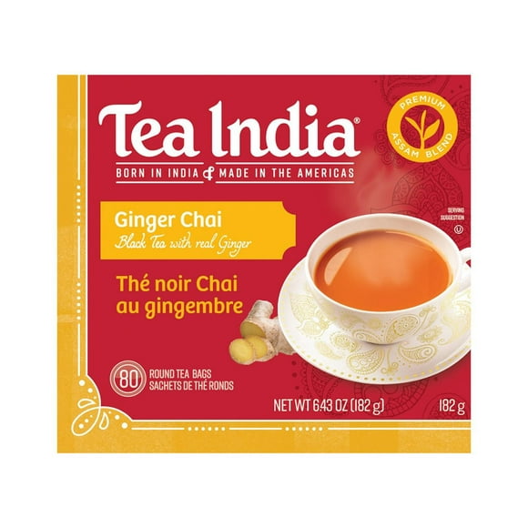 Tea India Ginger Chai, 80 pack / 182 g