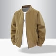 thumbnail image 4 of Agkizg Men's Fall Winter Jackets, Solid Lightweight Zip Up Jacket Long Sleeve Casual Outerwear with Zipper Side Pockets, 4 of 5