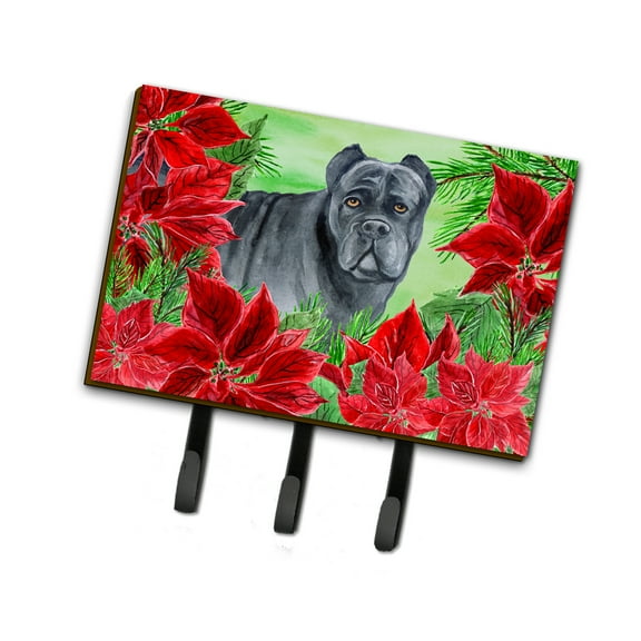 Cane Corso Poinsettas Leash or Key Holder