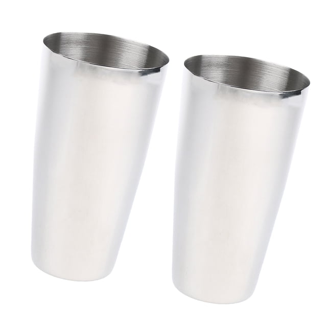 S SERENABLE 2 Pieces/Set Stainless Steel Drink Malt Milkshake Ice Cream Mixer Mixing Cup