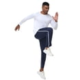 thumbnail image 3 of Men's Mesh Open Bottom Sweatpants，Athletic Running Pants with Pockets 3XL, 3 of 5