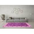 thumbnail image 3 of Ahgly Company Indoor Square Abstract Pink Modern Area Rugs, 7' Square, 3 of 4