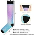 thumbnail image 3 of Coolnut Mermaid Compression Socks, 1 Pack Women Men Long Stocking (20-30mmHg) Travel Knee High Stockings for Athletic Sports,Running,Cycling,Nursing, 3 of 6