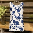 thumbnail image 4 of GERsome Womens Tank Tops Crewneck Loose Fit Floral T Shirts Casual Flowy Sleeveless Tunic Shirts S-2XL, 4 of 4