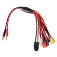 thumbnail image 2 of B6 Cable de carga TRX XT60 T Enchufe Puerto macho 4.0mm Cable de cabeza de plátano Adaptador de cargador RC tholdsy WJ3164-00, 2 of 7