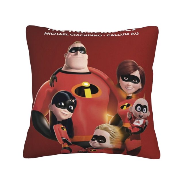 Fundas de almohada de terciopelo de Los Increíbles, fundas de almohada decorativas suaves y acogedoras con cremallera oculta para dormitorio, sofá, sillón, funda de almohada de terciopelo
