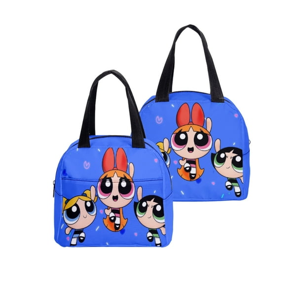 Powerpuff Girls Print Cartoon Lunch Bag Lunch Box,A13