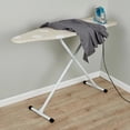 thumbnail image 3 of Full-Size T-Leg Ironing Board — 53" x 14", Adjustable Height, Steel Frame, Extra-Thick Cotton Padded Cover, Non-Slip Feet, Beige, 3 of 8