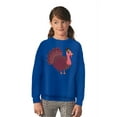 thumbnail image 3 of Awkward Styles Thanksgiving Youth Sweatshirt Pink Turkey Crewneck Tops for Kids, 3 of 5