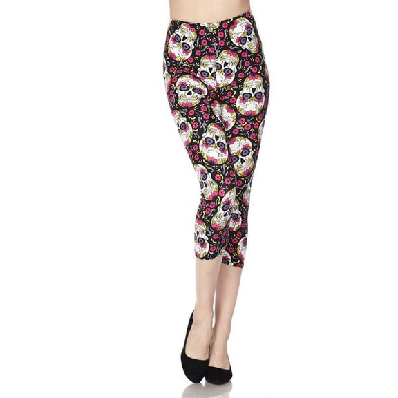 Skull Garden - Women's One Size Capris