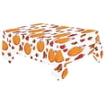 thumbnail image 2 of MYPOP Autumn Harvest Pumpkin Tablecloth 60x104 Inches, Fall Red Leaves White Tablecover Desk Table Cloth Cover for Party Decor, 2 of 6
