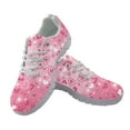 thumbnail image 2 of COEQINE Women Sneakers Running Walking Shoes White Sole Fashion Tennis Shoes Travel Casual Mesh Breathable Valentine's Day Trainers Footwear, Heart Pink Gradient, 2 of 7