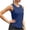 Navy, variant on Women's Sports Camisole Workout Tank Top Sweat-Wicking Quick-Dry Loose Fit Round Neck Casual Yoga Vest, White L