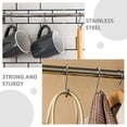 thumbnail image 3 of 10 Uds. Ganchos en S perchas de ropa de acero inoxidable organizadores de guardarropa en forma de S ganchos de cocina tamaño S, 3 of 4