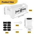 thumbnail image 2 of Dsseng Dog Treat Container with 3 Plastic Treat Jars Wood Dog Food Container with Handles Practical Dog Food Storage Container Decorative Cat Food Container for Dog Food Storage, 2 of 10