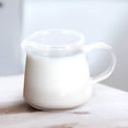 thumbnail image 3 of Jarra de leche de vidrio, sencilla, resistente al calor, de vidrio transparente, para café o crema., 3 of 7