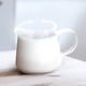 thumbnail image 3 of Jarra de leche de vidrio, sencilla, resistente al calor, de vidrio transparente, para café o crema., 3 of 7