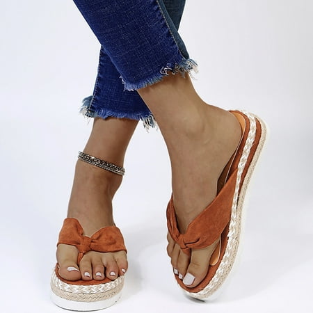 

Kukoosong Summer Women Sandals Casual Beach Sandals for Women Fashion Ankle Strap Summer Slide Sandals Flats Flip-Flops Shose Brown Size 36