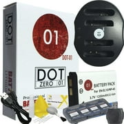 DOT-01 Brand 1200 mAh Replacement Pentax D-Li63 Battery and Dual Slot USB Charger for Pentax Optio L40 Digital Camera and Pentax DLI63 Accessory Bundle