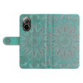thumbnail image 5 of Funda para teléfono móvil Realme C67 4g con soporte de piel sintética estampada, color verde, 5 of 5