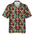 thumbnail image 5 of Camisa holgada de manga corta con estampado 3D de Animel divertido para hombre, estilo hawaiano, para vacaciones en la playa, estilo vintage, informal, de verano, 5 of 5