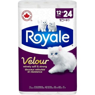 Royale Ultra Plush Toilet Paper, 24 equal 62 bath tissue rolls, 171 Bath  tissues per roll