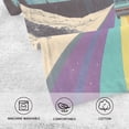 thumbnail image 5 of Yayeee 2 Pack Hand Towels for Bathroom 100% Cotton 16" x 28" Soft Absorbent Kitchen Towel, Colorful Road at Night, 5 of 7
