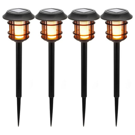 

Flame lamp Solar Flame Plug Light Waterproof Solar Flame Landscape Lamp Light Sensor Solar Torch Light with Three Light Modes for Yard Villa Garden