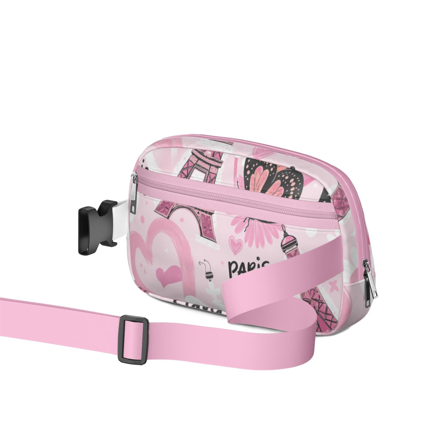 Crossbody Fanny Pack for Sports Enthusiasts Commuters Fashionable Waterproof Fanny Pack with Adjustable Strap for Casual Running Hiking Cycling Tower Sporty Waist Pack