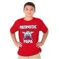 thumbnail image 5 of USA American Patriotic Papa Smurf Boys Kids T Shirt Tees Tops Teen Brisco Brands XS, 5 of 6