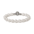 thumbnail image 6 of YAMI 925 Sterling Silver Freshwater Pearl Jewelry Set for Women, 7-8mm White Pearl Necklace, Bracelet and Earrings Set, 6 of 12