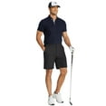 thumbnail image 2 of COOFANDY Mens Black Golf Shorts 7 Inch Casual Summer Shorts Elastic Dress Short with Pockets, 2 of 9
