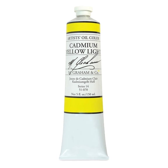 M. Graham Artists' Oil Color - Cadmium Yellow Light, 148 ml tube