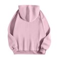 thumbnail image 6 of Atogsazn Womens Hoodies Casual Long Sleeve Letter Printed Hooded Sweatshirt Fall Loose Pullover Tops Clothing Pink XXXXXL Fashion, 6 of 6