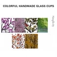 thumbnail image 4 of Tepsmf Hand Painted Wine Glass Colorful Four Seasons Trees Artisan Painted 12 oz Glass Novelty Gift for Birthdays Weddings Valentine's Day, 4 of 8