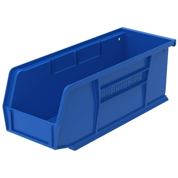 Akro-Mils 30224 Bacs de Rangement en Plastique, Empilables (11 Pouces x 4 Pouces x 4 Pouces), Bleu, (Lot de 12)