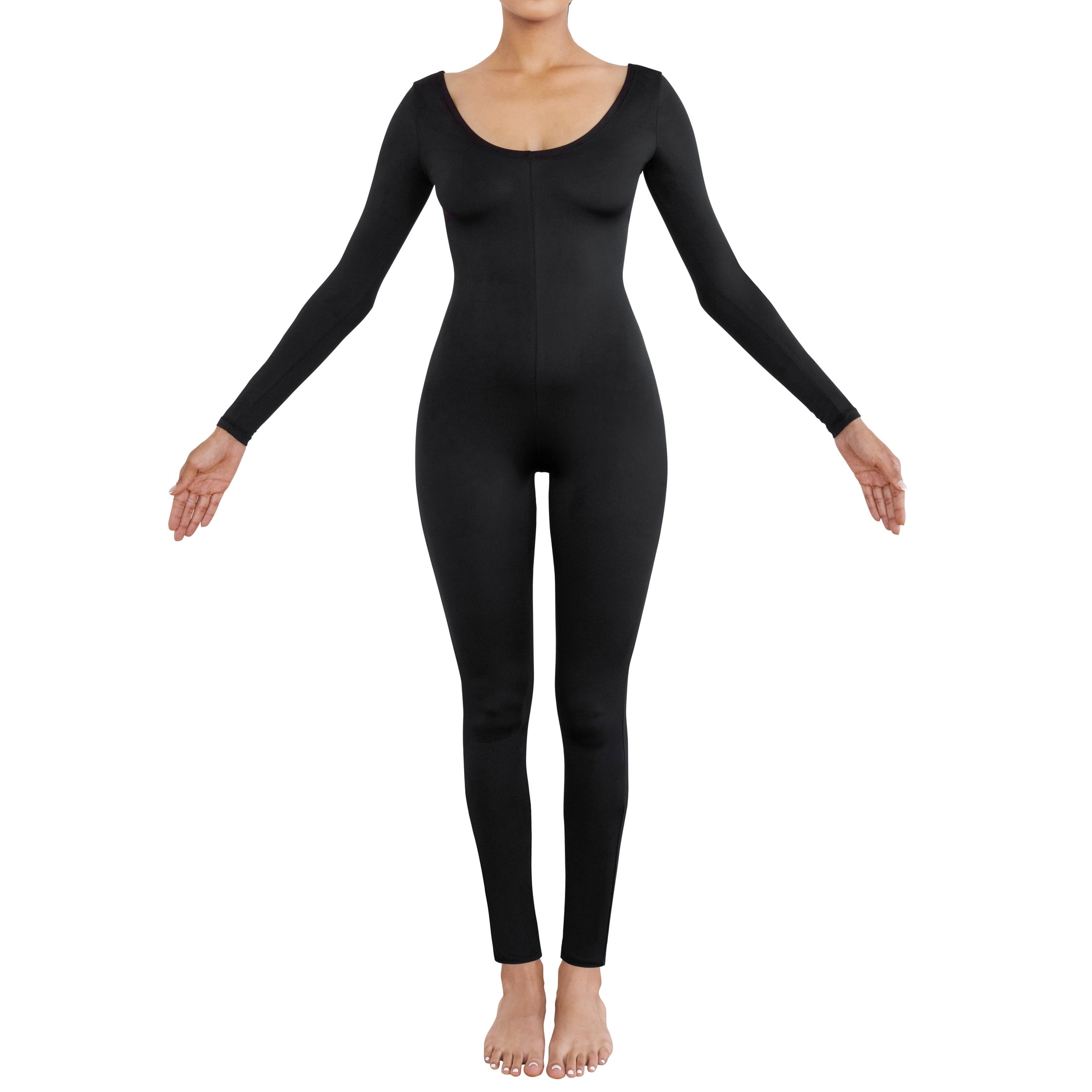 Long Sleeve Jumpsuit Costume Accessory for Adults, Black, XL (16/18), Halloween by Way To Celebrate