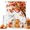 White, variant on Happy Fall Shower Curtains for Bathroom, Maple Tree Orange Pumpkins Thanksgiving Wood Waterproof Fabric Shower Curtain, Decorative Bathroom Curtain for Bathtub, 72"x84", No Hooks Included