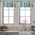 thumbnail image 4 of LALILO Kitchen Curtain Valance Marine Border Fishing Rod Pocket Window Curtain 52"x 18" Set of 2, 4 of 6
