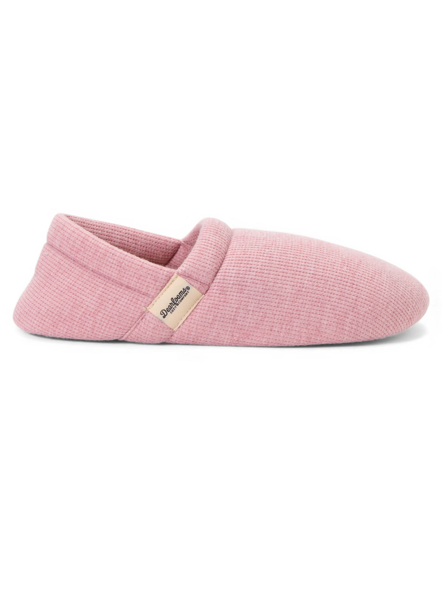 Dearfoams Cozy Comfort Women's Travel Jersey Knit Slipper Socks