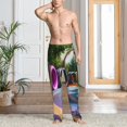 thumbnail image 2 of Logiee Colorful Tire Tunnel Park Print Pajama Pants for Men,Men’s Pajama Bottoms,Mens PJ Pants with Pockets & Button Fly-, 2 of 6