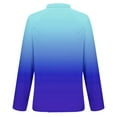 thumbnail image 5 of Turilly Women's Sports Style Sportswear Baseball Zipper Tops V-Neck Long Sleeved Pullover Breathable Sweat Wicking Functional Suit Top, 5 of 5