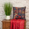 thumbnail image 2 of Parkland Collection Transitional Tapestry Blue Square 18" x 18" Pillow, 2 of 6