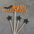 thumbnail image 2 of Halloween Cake Decorations Set - Pumpkin, Bat, Witch, Ghost, Castle Themed Party Supplies for Cupcakes, Desserts, and Holiday Party Scenes (2 Count), 2 of 7