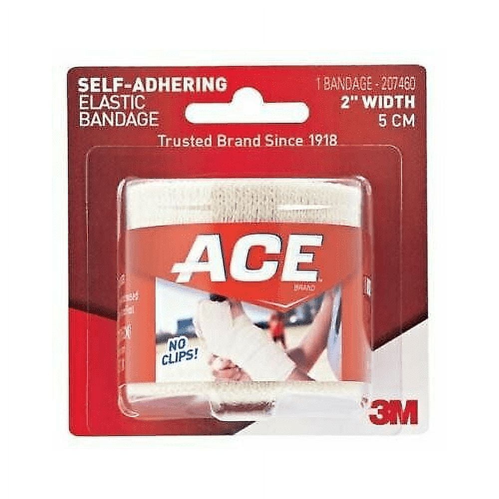 ACE Self-Adhesive Bandage No Clip Firm Support and Compression 2 In, 6-Pack