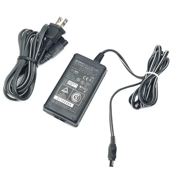 Pre-Owned Sony AC Adapter For DCR-DVD300 Handycam Camcoder DCR-DVD301 W/P.Cord Genuine