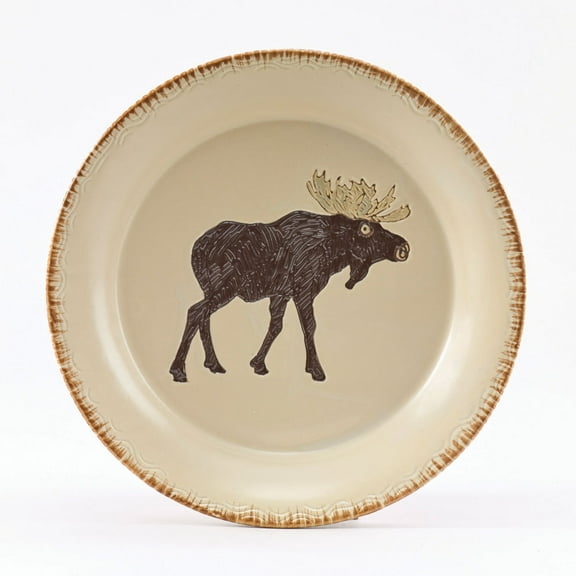 Park Designs Rustic Retreat Moose Salad Plates Set of 4