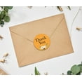thumbnail image 3 of Darling Souvenir Round 1.6 Inches Peony Floral Ocher Yellow Thank You Stickers Wedding Gift-45 Pcs, 3 of 4